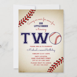 Baseball 2. Geburtstag Einladung