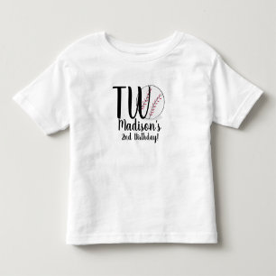 Baseball 2. Geburtstags-Shirts für Baby Kleinkind T-shirt