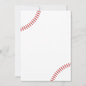 Baseball-2. Geburtstagsjunge Einladung (Rückseite)