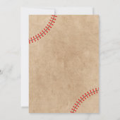Baseball-2. Geburtstagsjunge Einladung (Rückseite)
