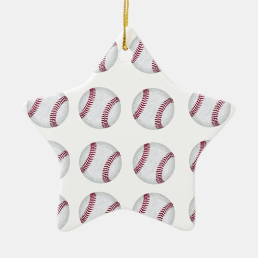 Baseball 2 keramikornament (Vorne)