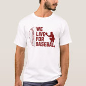 Baseball 4. Juli bis Weihnachten T-Shirt (Vorderseite)