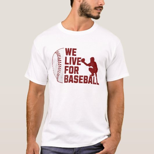 Baseball 4. Juli bis Weihnachten T-Shirt (Vorderseite)