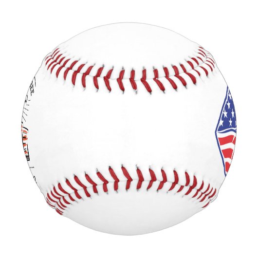 Baseball 4. Juli Unabhängigkeitstag Amerika-Flagge (Vorderseite)