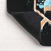 Baseball 4 Year Old Ice Cream Drip 4th Birthday Bo Mousepad (Ecke)