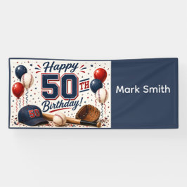 Baseball 50. Geburtstagsfeier Banner
