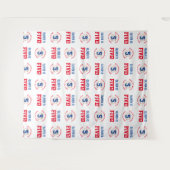 Baseball 5th Birthday Boys | Wiederholung der Schr Wandteppich (Vorderseite (Horizontal))