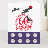 Baseball 60. Geburtstag mit Player Karte (Vorderseite)