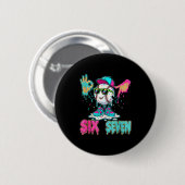 Baseball 67 Drip Six Seven Handzeichen Eiscreme Me Button (Vorne & Hinten)