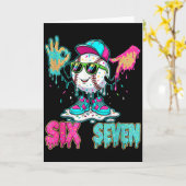 Baseball 67 Drip Six Seven Handzeichen Eiscreme Me Karte (Gelbe Blume)