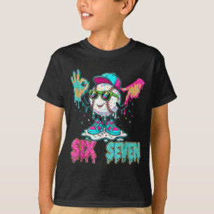 Baseball 67 Drip Six Seven Handzeichen Eiscreme Me T-Shirt