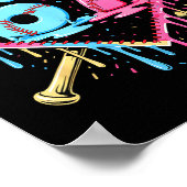 Baseball 67 Eis Drip Lustig Six Seven Meme Bo Poster (Ecke)