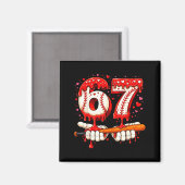 Baseball 67 Eis Drip Six Seven Jungen Spaß Meme Magnet (Vorderseite/Rückseite)