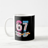 Baseball 67 Ice Cream Drip Six Seven Boys Funny Me Kaffeetasse (Links)