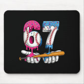 Baseball 67 Ice Cream Drip Six Seven Boys Funny Me Mousepad (Vorne)