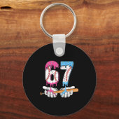 Baseball 67 Ice Cream Drip Six Seven Boys Funny Me Schlüsselanhänger (Vorderseite)