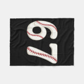 Baseball 67 Number Funny Six Seven Gen Alpha Meme Fleecedecke (Vorderseite (Horizontal))