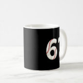 Baseball 67 Number Funny Six Seven Gen Alpha Meme  Kaffeetasse (VorderseiteRechts)