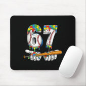 Baseball 67 Puzzle Drip Six Seven Meme Jungen Auti Mousepad (Mit Mouse)
