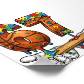 Baseball 67 Puzzle Drip Six Seven Meme Jungen Auti Poster (Ecke)