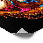 Baseball 67 Six Seven Funny 6 7 Meme Gen Alpha Mem Poster (Ecke)