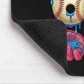 Baseball 67 Six Seven Funny Gen Alpha Meme Drip Mousepad (Ecke)