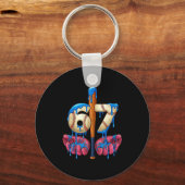 Baseball 67 Six Seven Funny Gen Alpha Meme Drip  Schlüsselanhänger (Vorderseite)