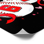 Baseball 67 Six Seven Meme Kokette Schleife Valent Poster (Ecke)