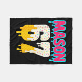 Baseball 6 7 Ice Cream Drip Number 67 Funny Six Se Fleecedecke (Vorderseite (Horizontal))