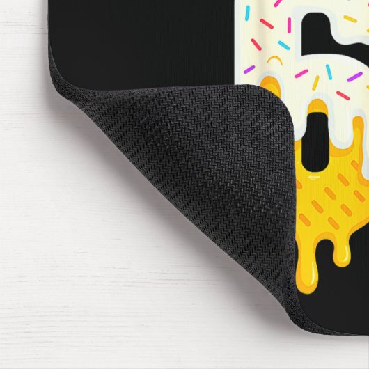 Baseball 6 7 Ice Cream Drip Number 67 Funny Six Se Mousepad (Ecke)