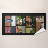 Baseball 8 Foto Collage Personalisiertes Poster Badehandtuch (Badehandtuch)