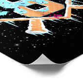 Baseball 8 Year Old Ice Cream Drip 8th Birthday Bo Poster (Ecke)