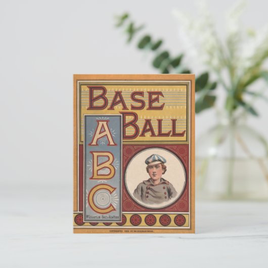 Baseball-ABCs Postkarte (Stehend Vorderseite)