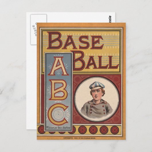 Baseball-ABCs Postkarte (Vorne/Hinten)