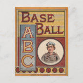 Baseball-ABCs Postkarte (Vorderseite)