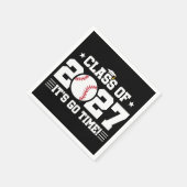Baseball-Abschluss Es ist soweit Abschlussklasse 2 Serviette (Ecke)