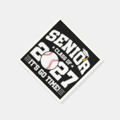 Baseball-Abschluss Es ist soweit Abschlussklasse 2 Serviette (Ecke)