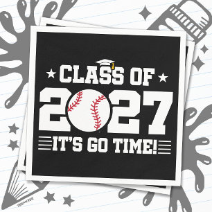 Baseball-Abschluss Es ist soweit Abschlussklasse 2 Serviette