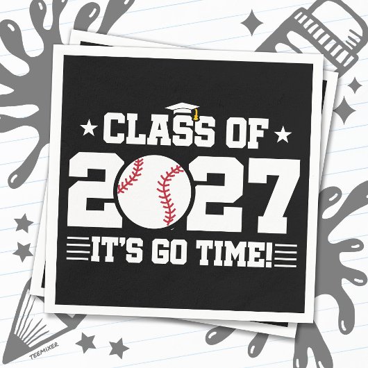 Baseball-Abschluss Es ist soweit Abschlussklasse 2 Serviette