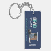 Baseball ABSCHLUSS FOTO Geschenk Personalisiert Schlüsselanhänger (Vorderseite links)