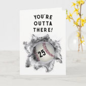 Baseball-Abschluss Karte (Gelbe Blume)