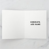 Baseball-Abschluss Karte (Innenseite)