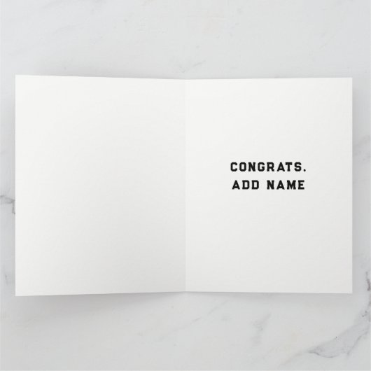 Baseball-Abschluss Karte (Innenseite)