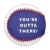 Baseball-Abschluss Keepake-Geschenk Baseball (Vorderseite Links)