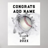 Baseball-Abschluss Poster (Vorne)