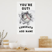 Baseball-Abschluss Poster (Küche)