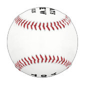 Baseball-Abschlussgeschenk Baseball (Rückseite)