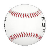 Baseball-Abschlussgeschenk Baseball (Vorderseite)