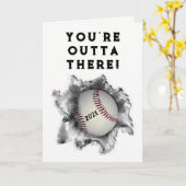 Baseball-Abschlusskarten Karte (Gelbe Blume)
