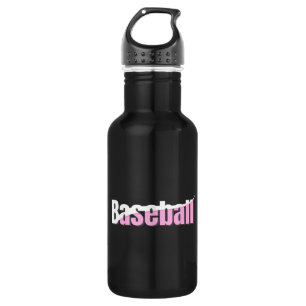 Baseball Abstrakt Swish - Giro Word Art Edelstahlflasche
